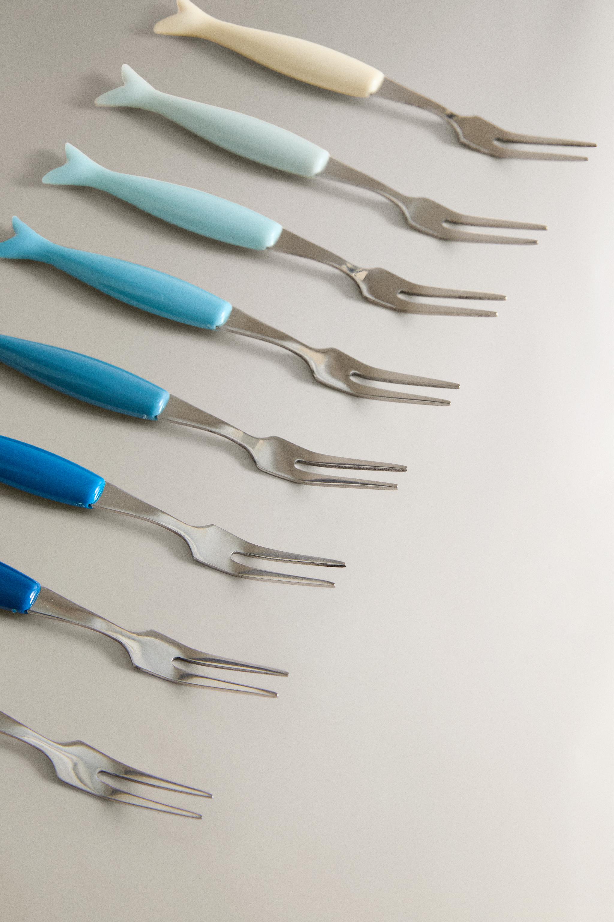 LOT FOURCHETTES À APÉRITIF POISSONS (LOT DE 8)